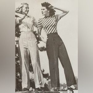 Vintage Straight Leg Trousers